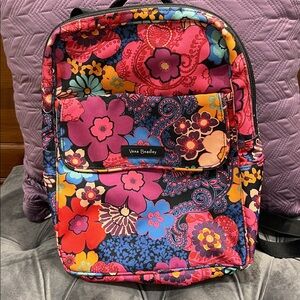 Vera Bradley Floral Backpack Purse - Like New!